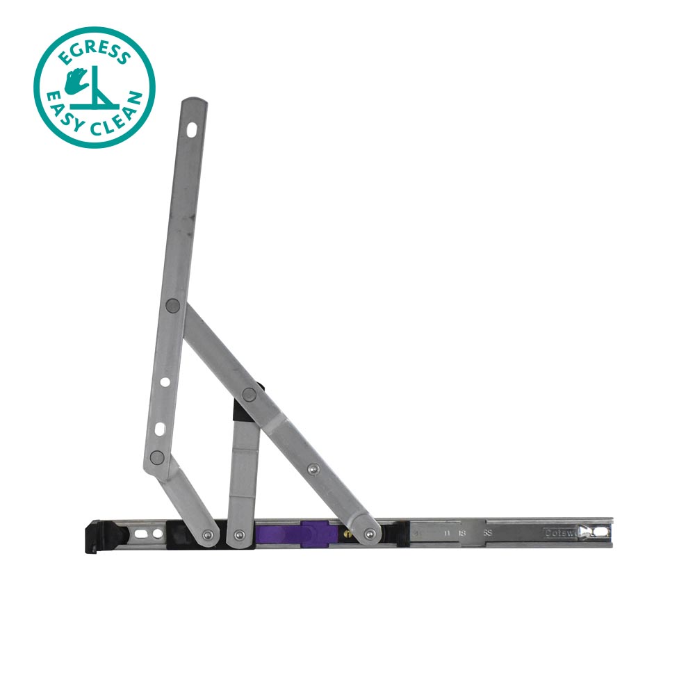 "Cotswold Egress Easy Clean Friction Hinge 12"" (Side Hung) SD Hardware"